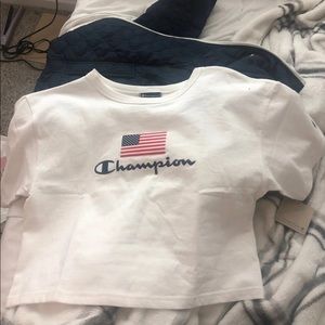 Champion cropped tshirt